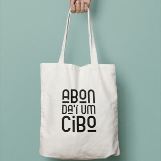 saco pano - ABONDA´I UM CIBO